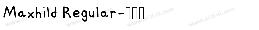 Maxhild Regular字体转换